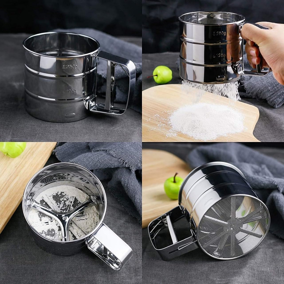 Stainless Steel Flour Sifter (Atta Chhani)