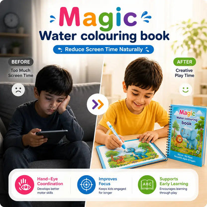 Magic Water Colouring Book