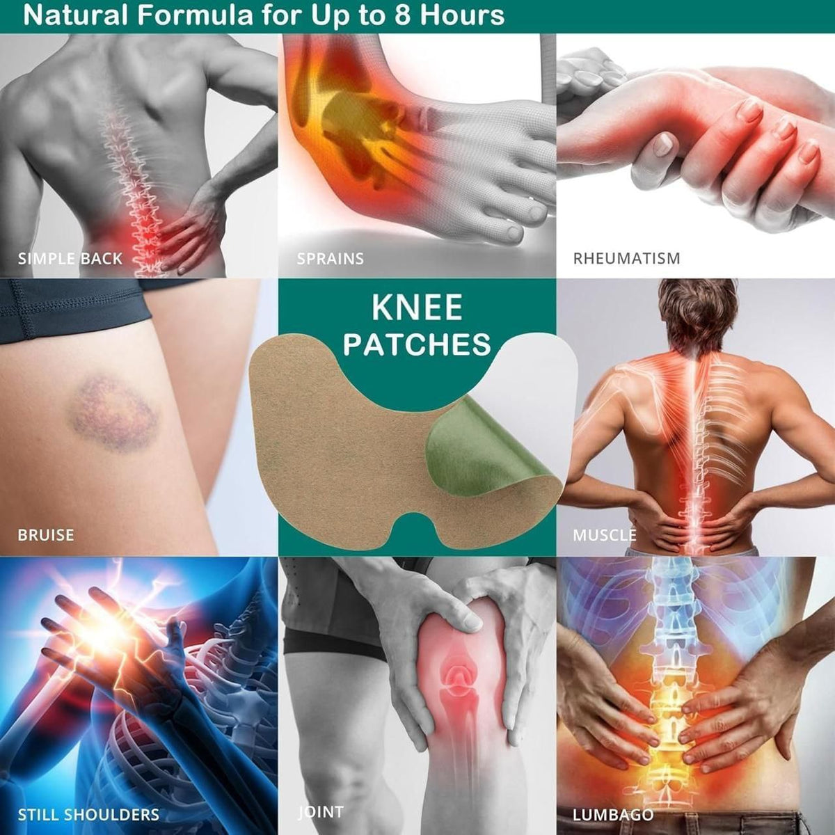 The Original Pain Relief KNEE PATCHES by Zeal4deals
